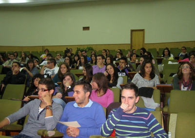 Inauguración de las Jornadas Empresistas 2010, celebradas en la Facultad de Ciencias Económicas y Empresariales (18 de octubre de 2010) • <a style="font-size:0.8em;" href="http://www.flickr.com/photos/55042249@N06/5101562731/" target="_blank">View on Flickr</a>