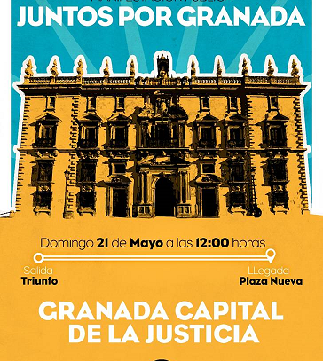 Manifestación pública «Juntos por Granada» – Domingo, 21 de mayo a las 12:00h – Desde los Jardines del Triunfo hasta Plaza Nueva